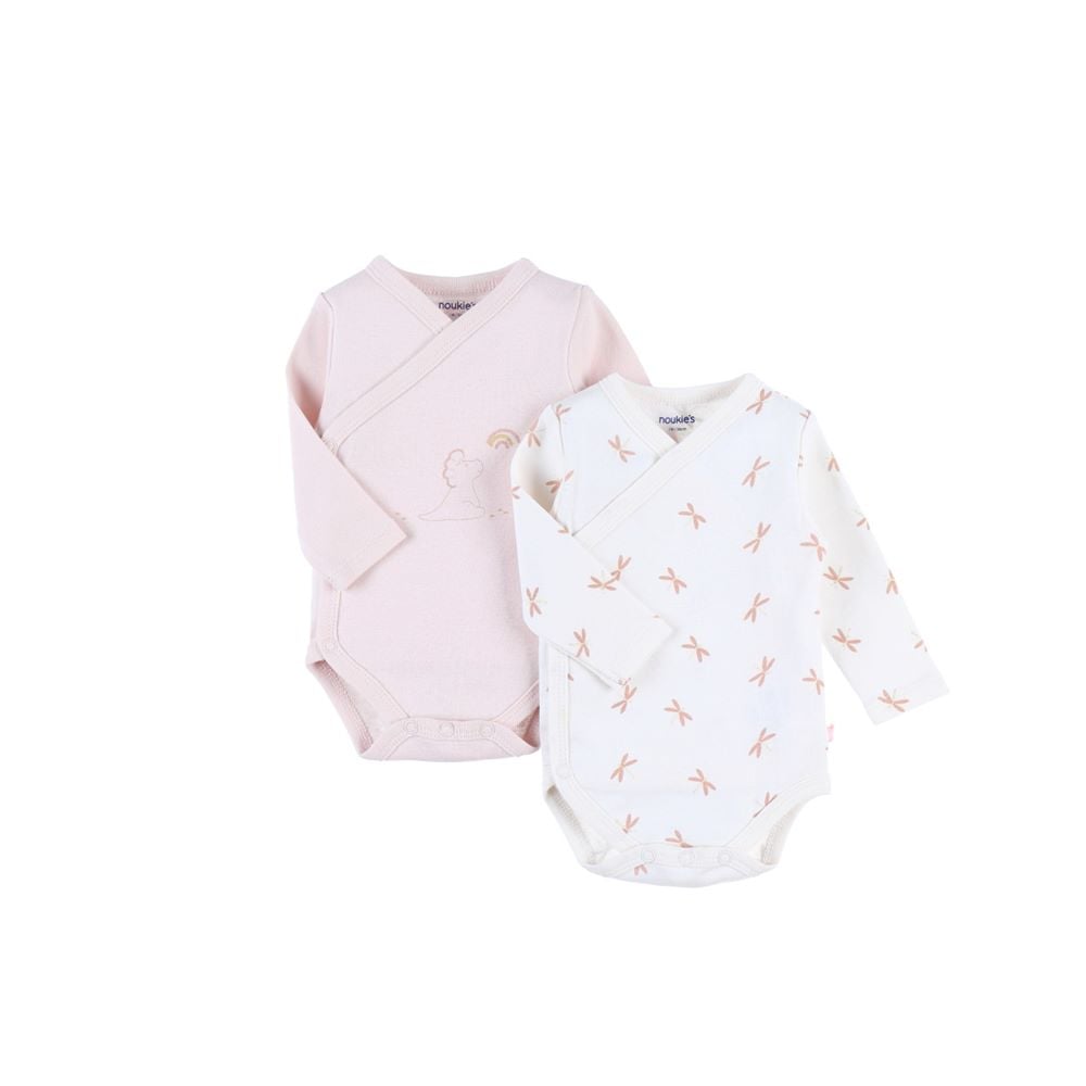 2 bodys croisés manches longues Popsie MULTICOLORE Noukie's