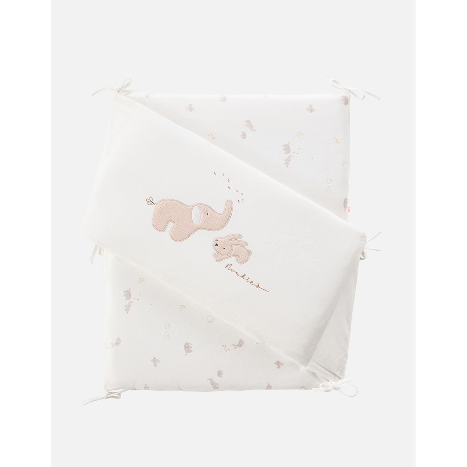 Tour de lit veloudoux Bali & Moka BLANC Noukie's