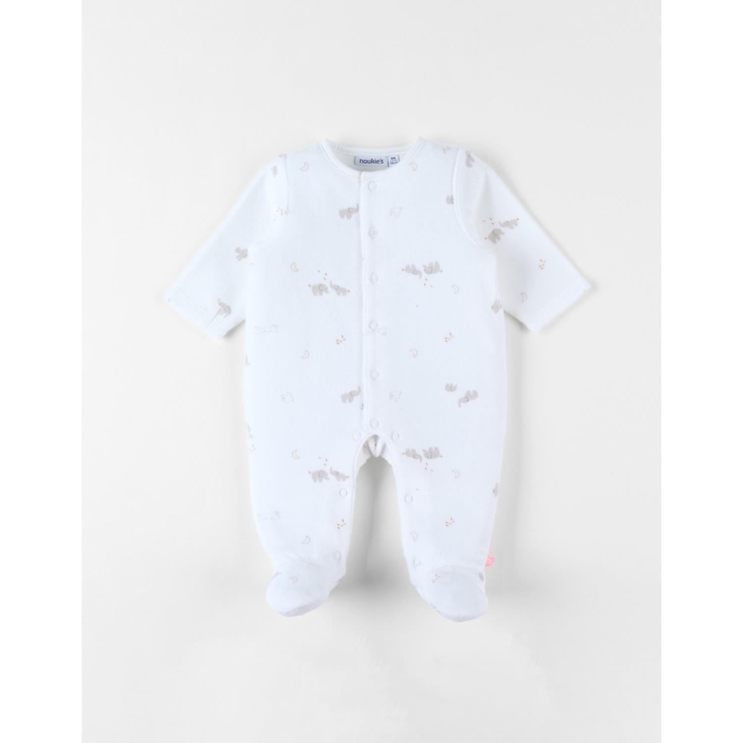 Pyjama velours Bali & Moka BLANC Noukie's