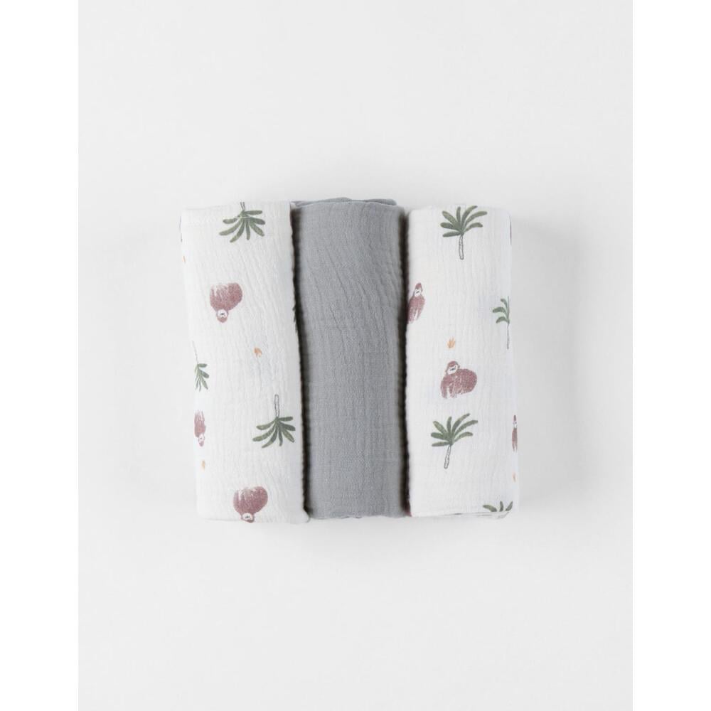 Set de 3 langes M&m25 BEIGE Noukie's