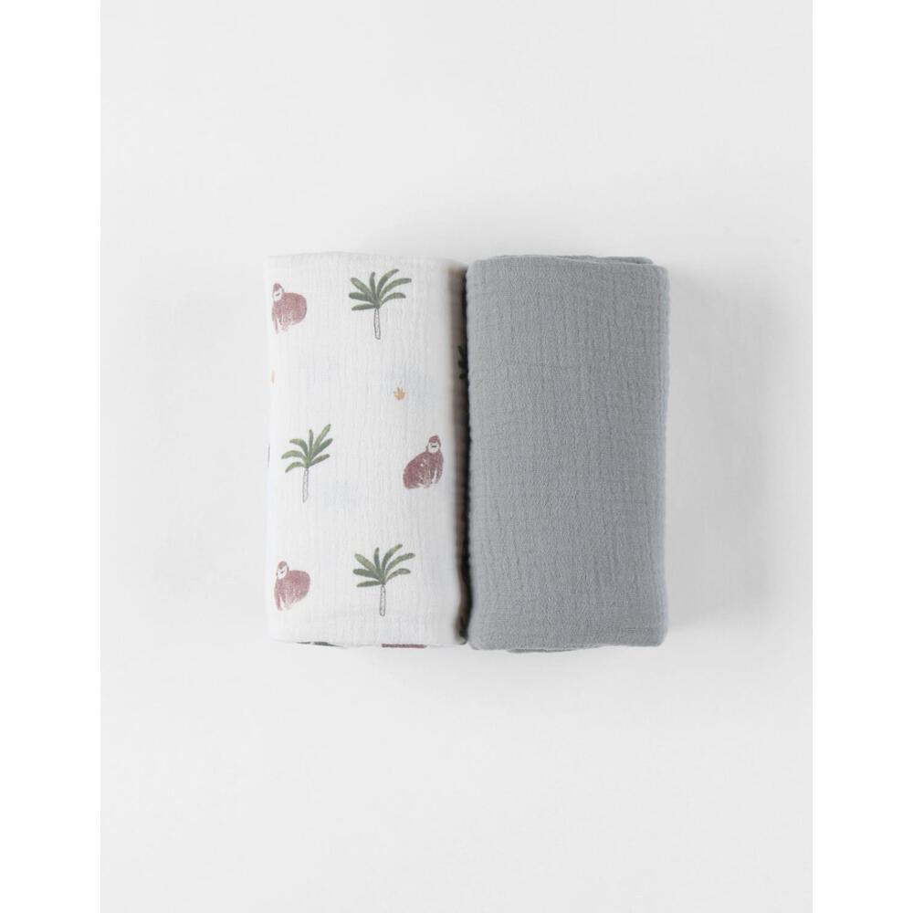 Set de 2 langes M&m25 BEIGE Noukie's