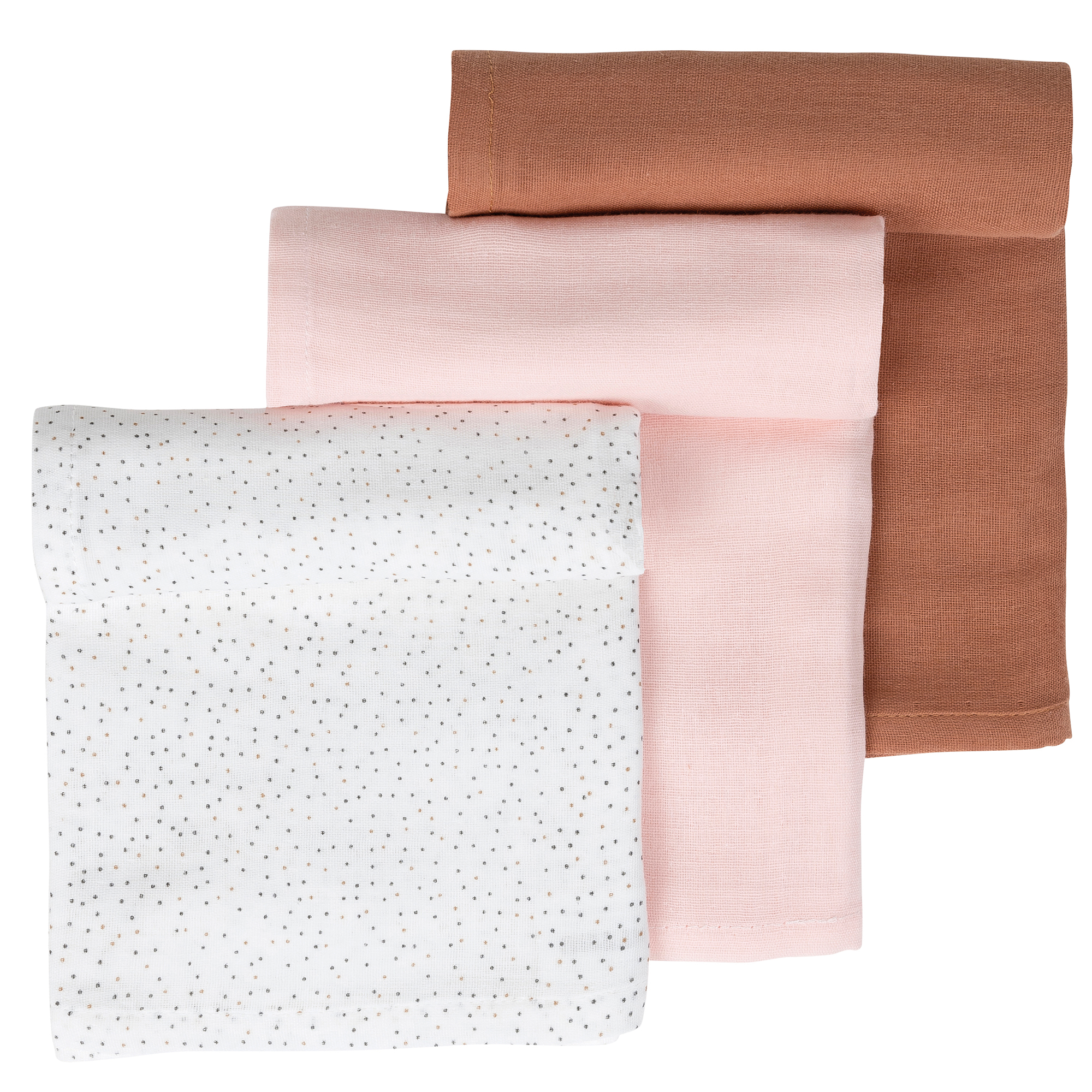 3 tissus lange Susie et Bonnie MULTICOLORE Nattou