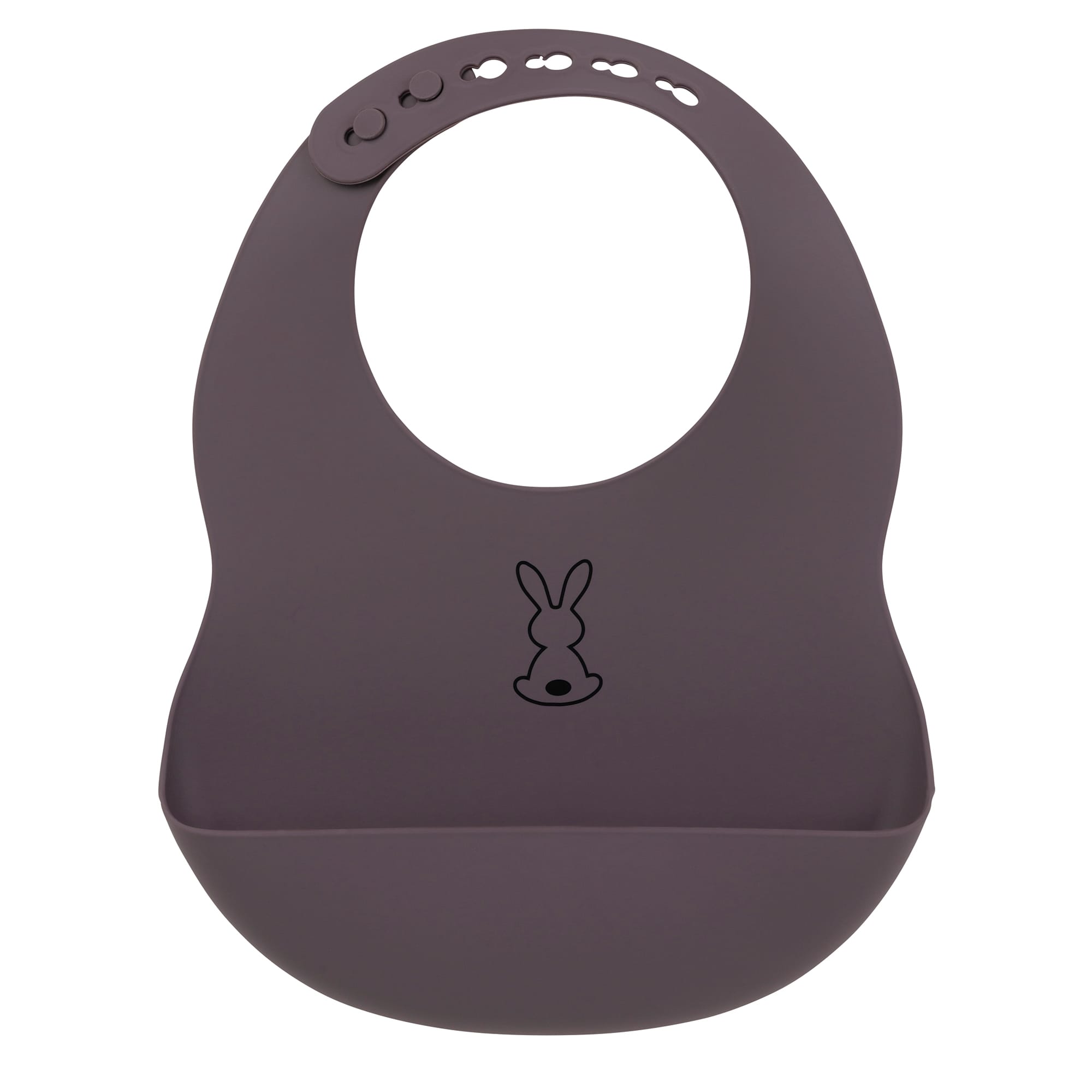 Bavoir silicone GRIS Nattou