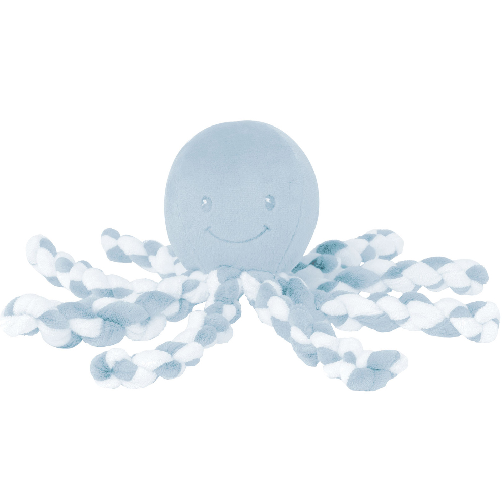 Peluche pieuvre Lapidou BLEU Nattou