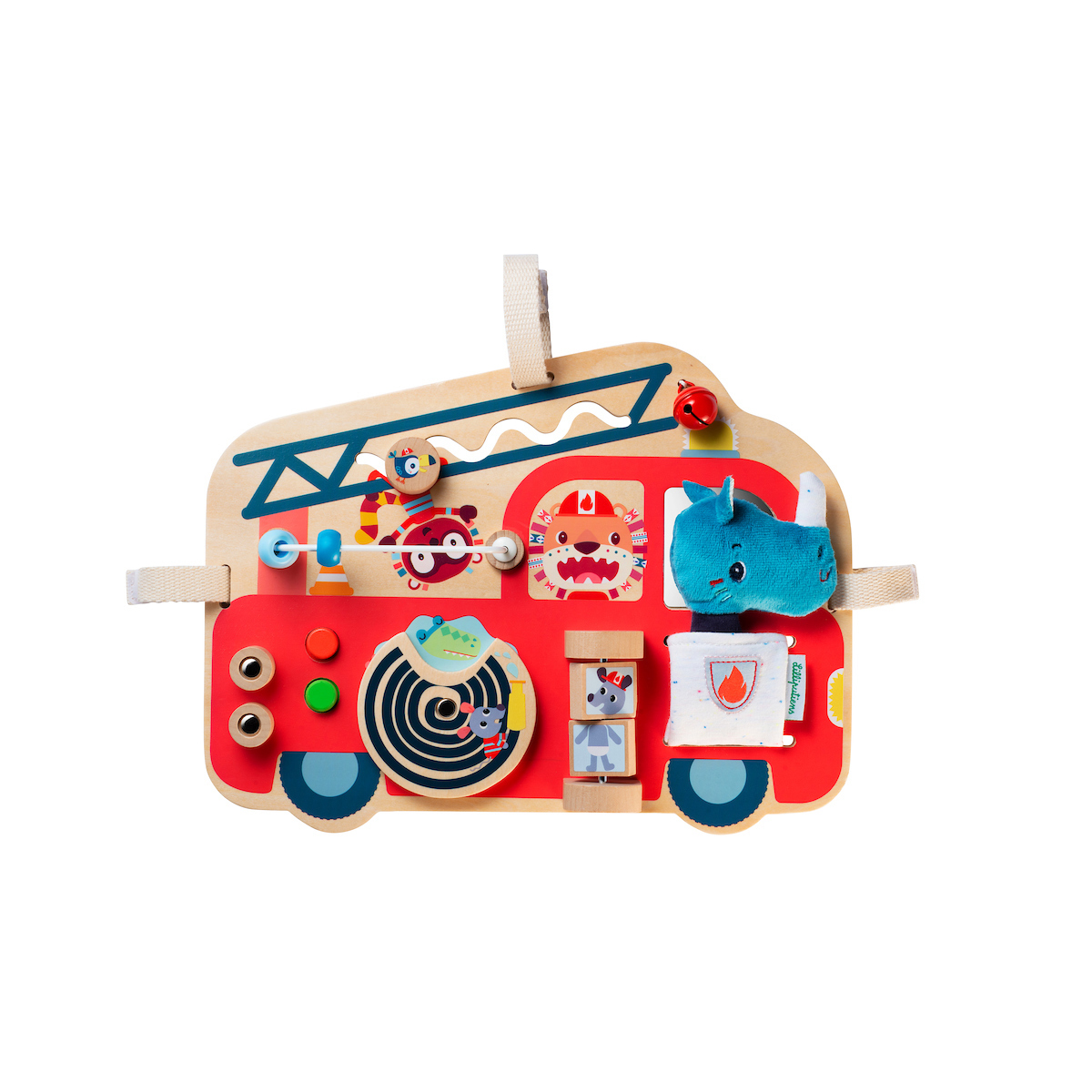 Panneau d'activités Camion de pompier ROUGE Lilliputiens