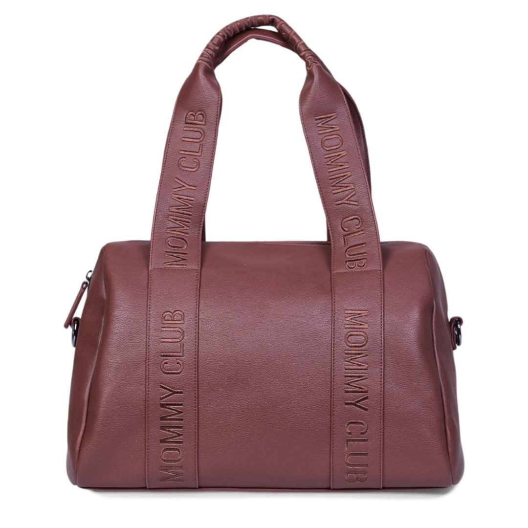 Sac à langer Mommy Club Simili Cuir MARRON Childhome