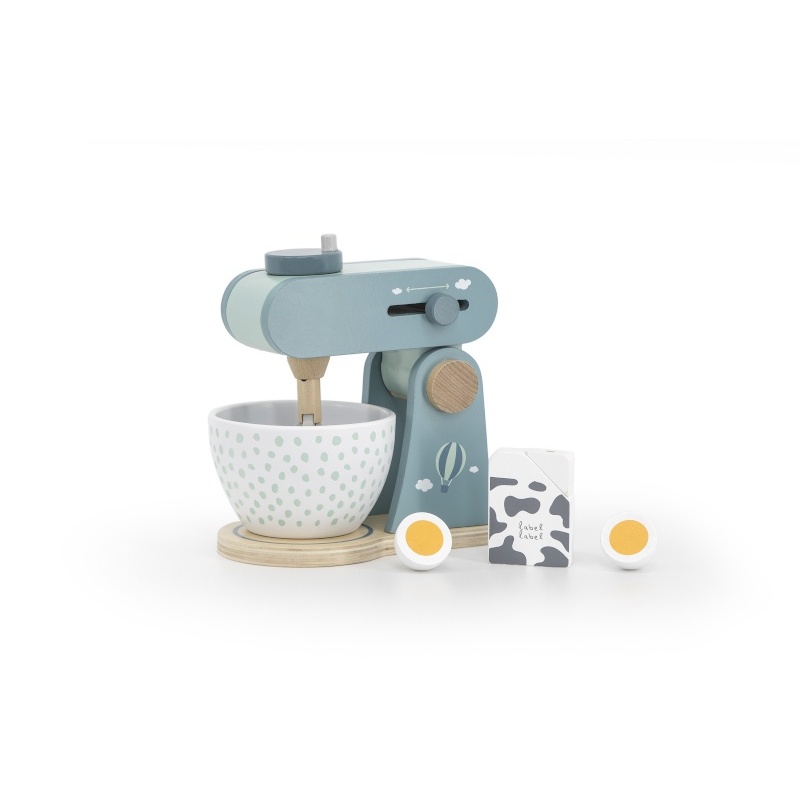 Robot cuisine en bois VERT Label Label