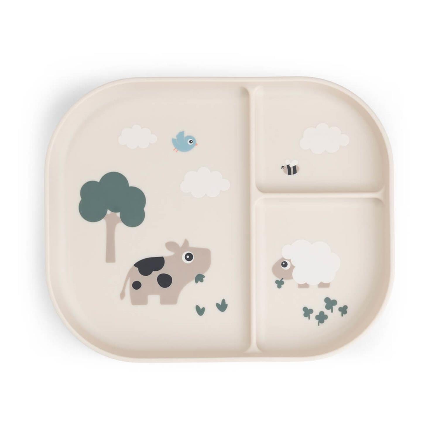 Foodie assiette plateau Tiny farm BEIGE Done by Deer