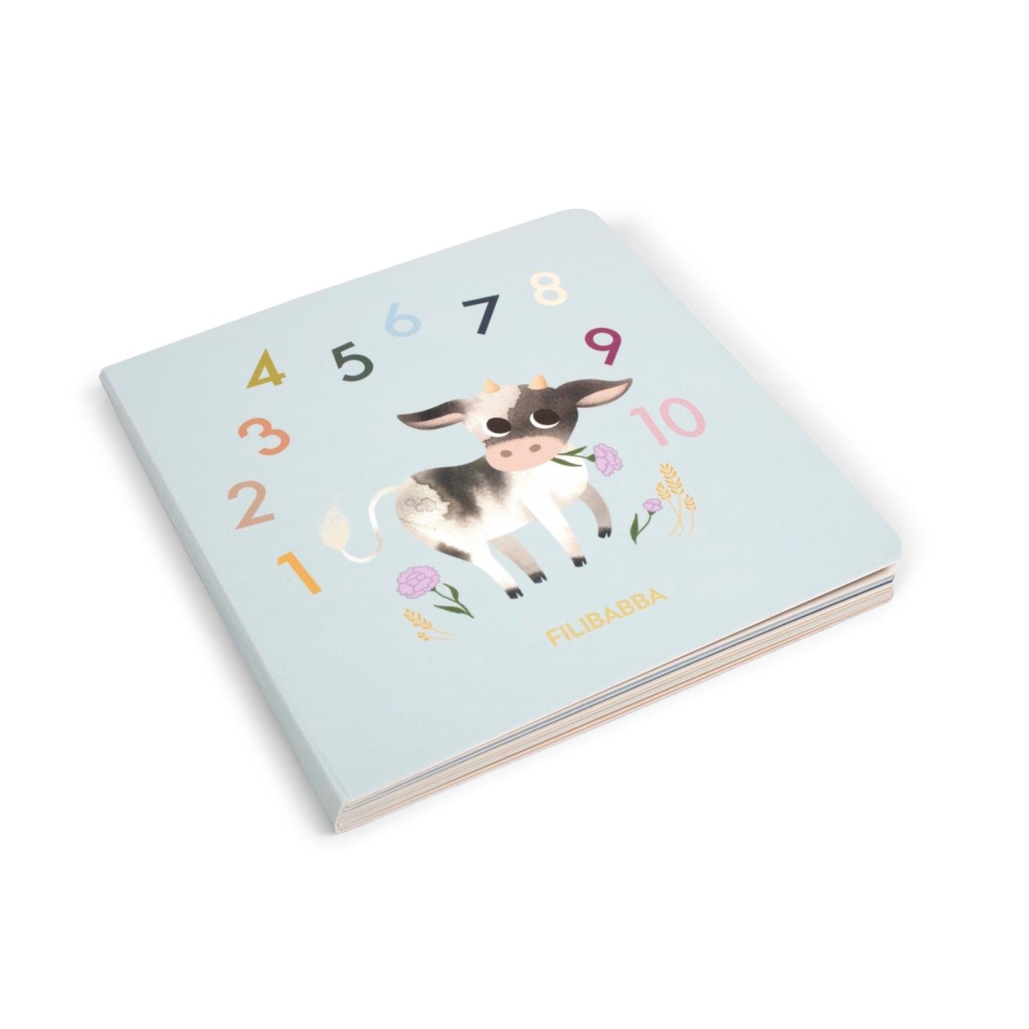 Livre bébé Compter jusqu'à 10 MULTICOLORE Filibabba