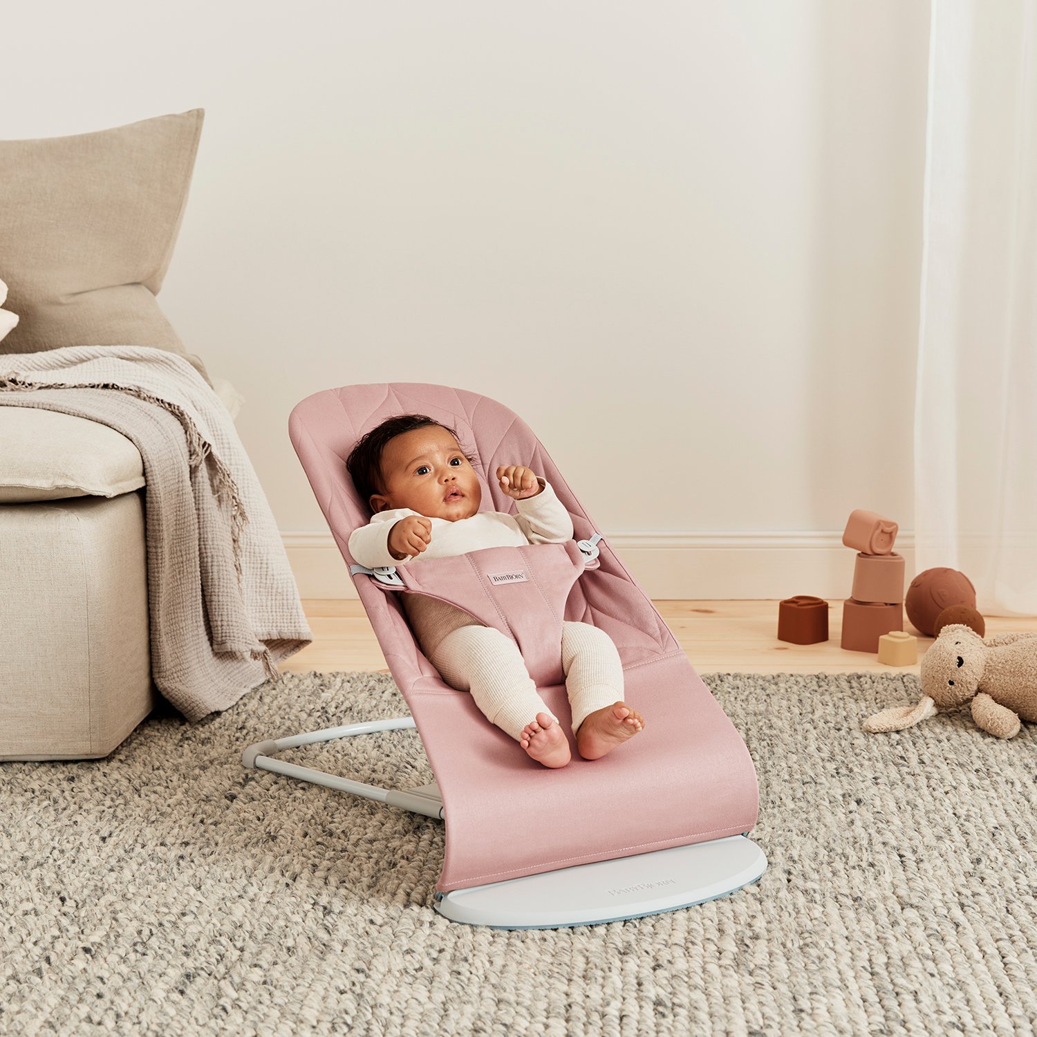 Transat bébé bliss tissé ROSE BabyBjörn