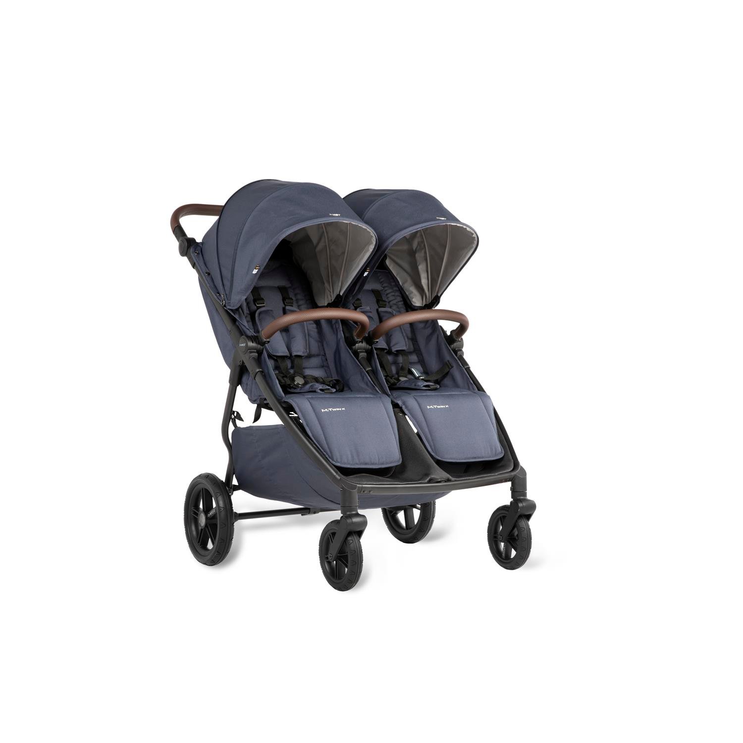 Poussette double M.Twin X (sans roues) BLEU Mast swiss design