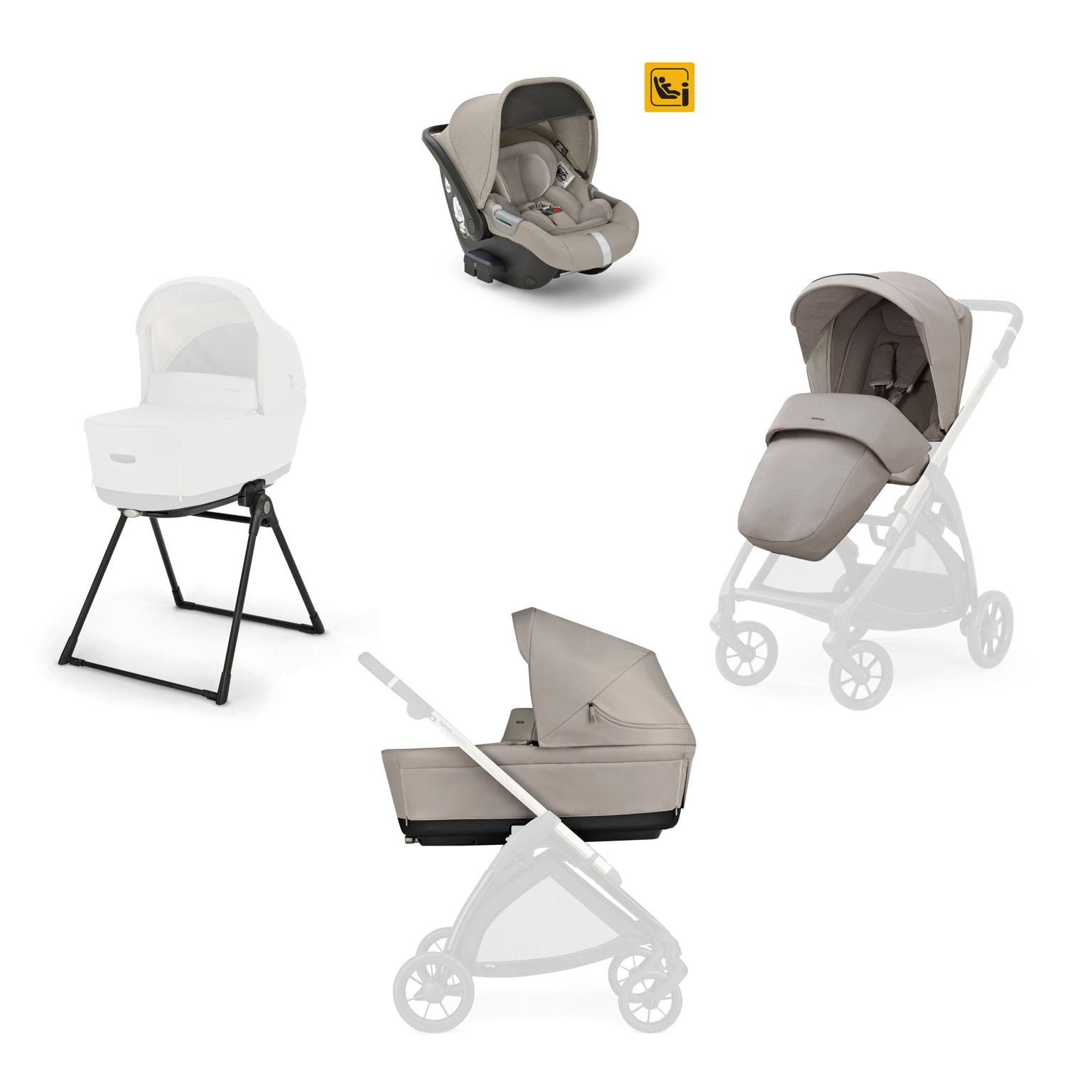 System Quattro Electa Darwin BEIGE Inglesina