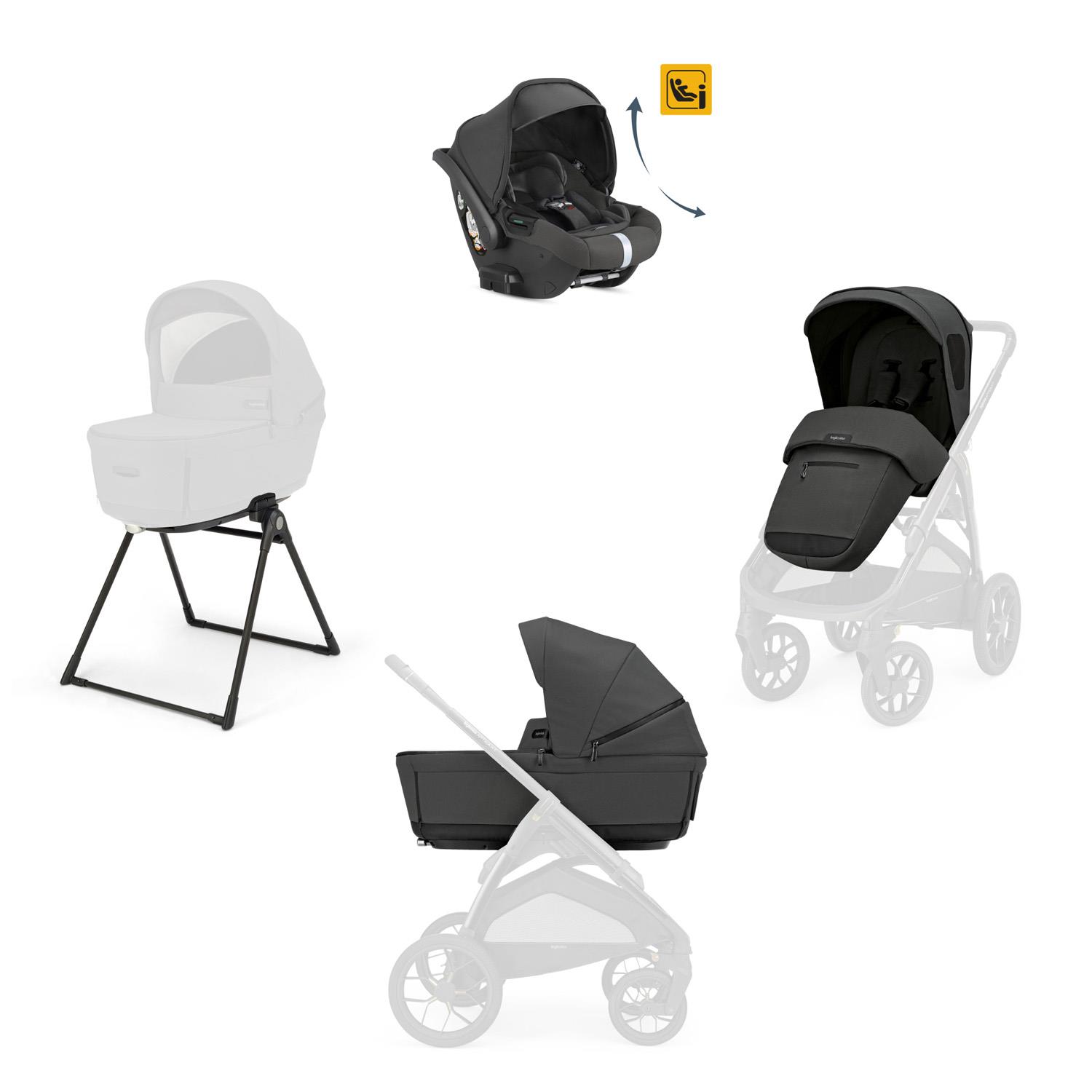 System Quattro Aptica Xt Darwin Recline GRIS Inglesina