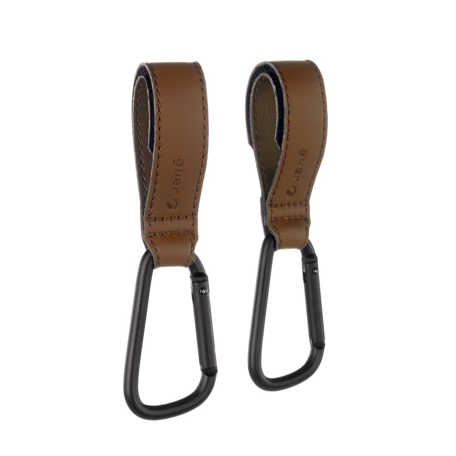 Lot de 2 crochets multifonctions simili cuir MARRON Jané