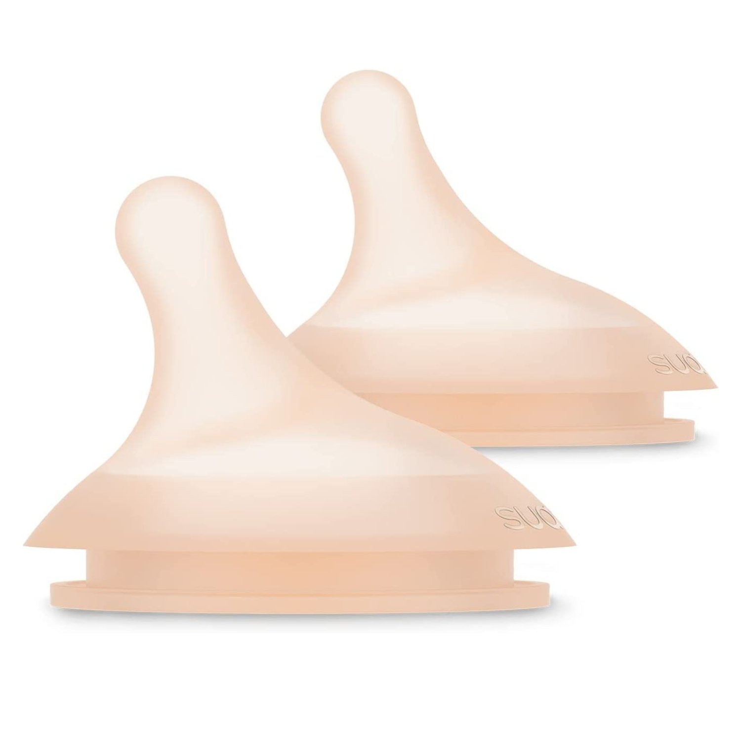 2 Tétines pour biberon anti-colique Zero.Zero BLANC Suavinex