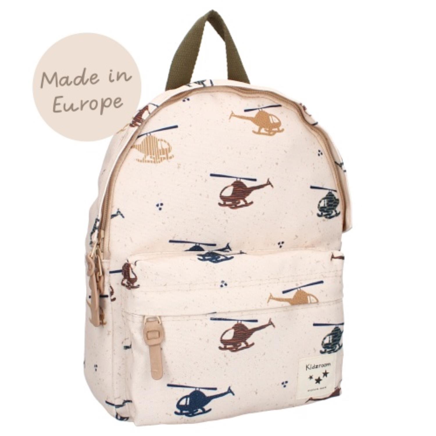 Sac à dos enfant hélicoptères BEIGE Kidzroom