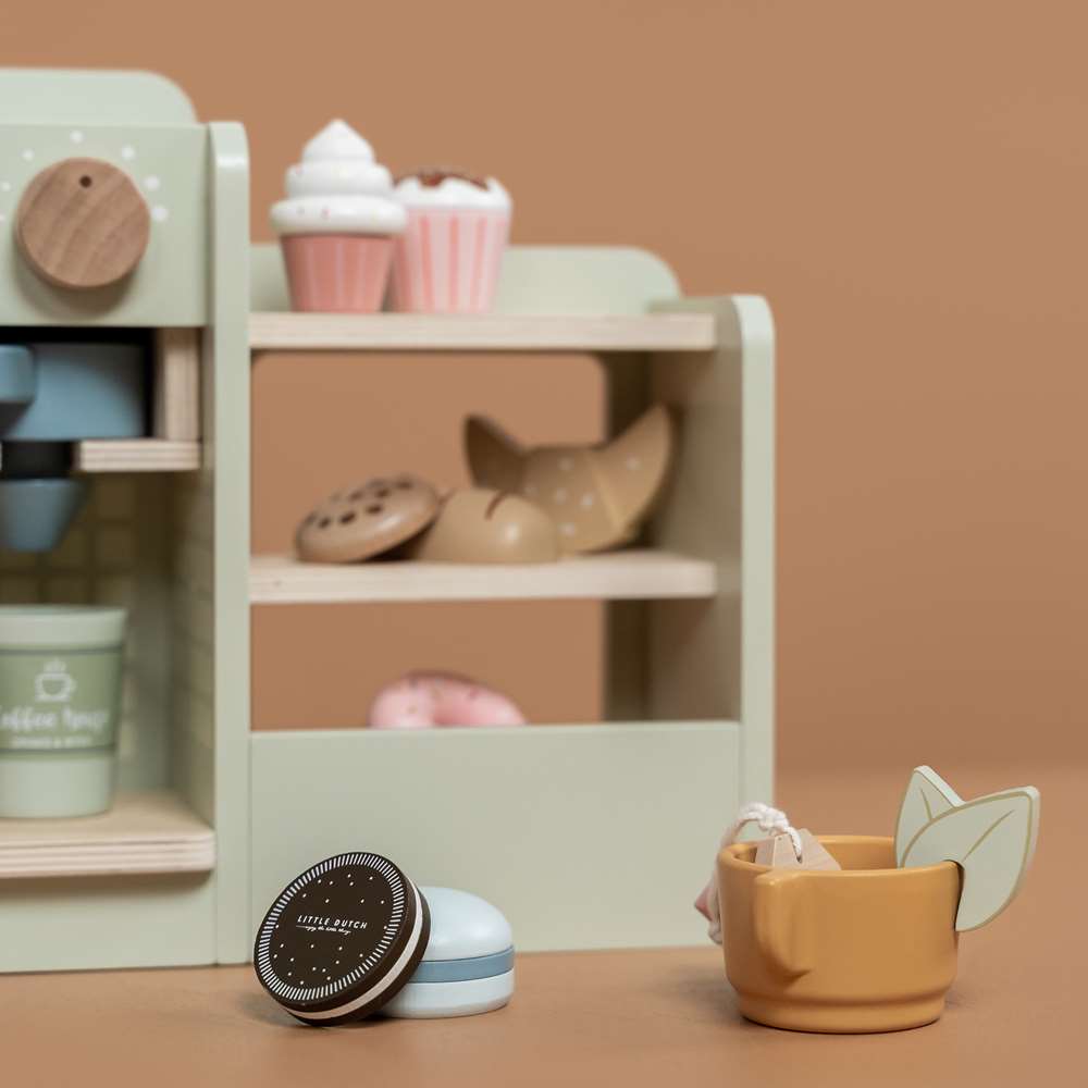 Grande machine à café en bois FSC MULTICOLORE Little Dutch