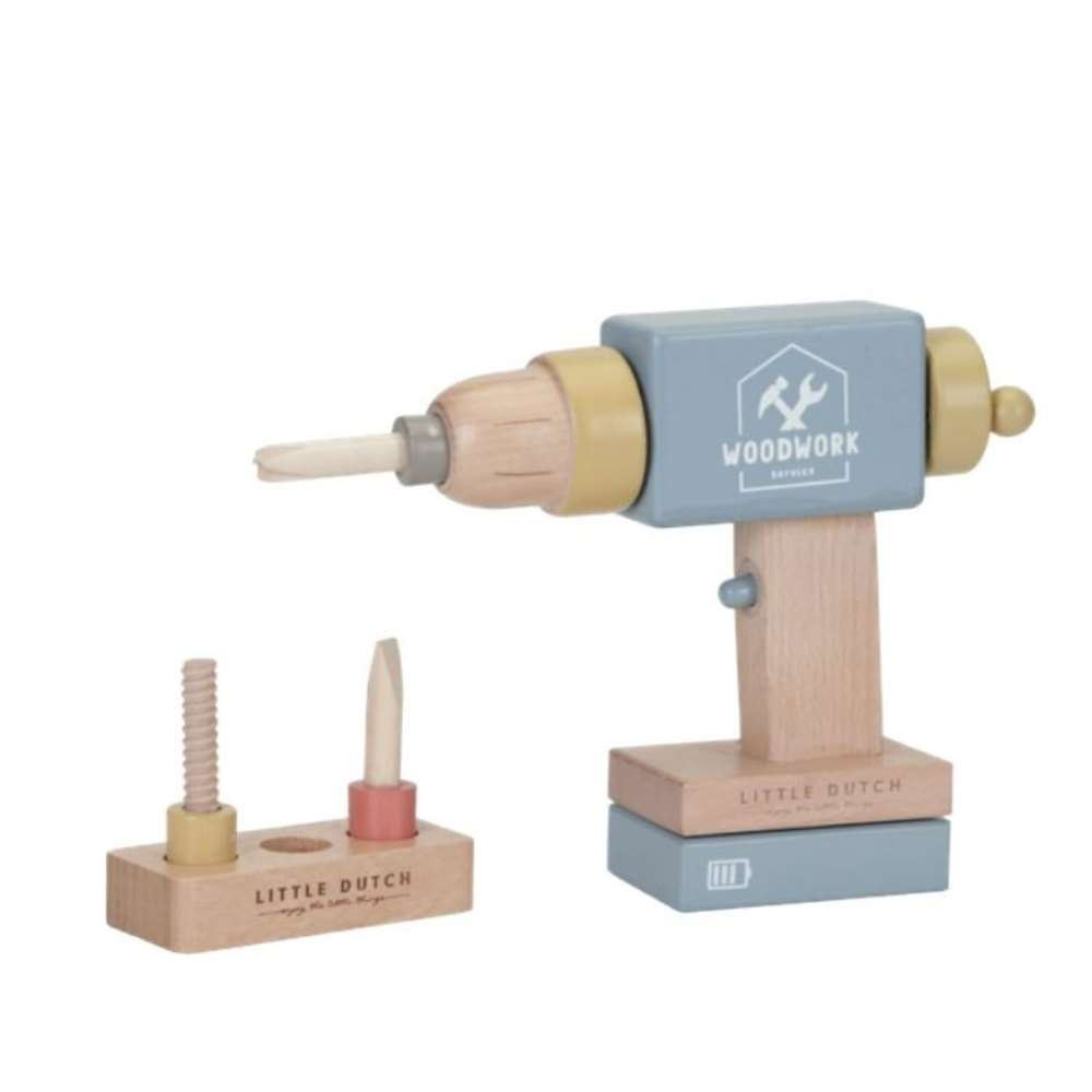 Perceuse en bois FSC MULTICOLORE Little Dutch