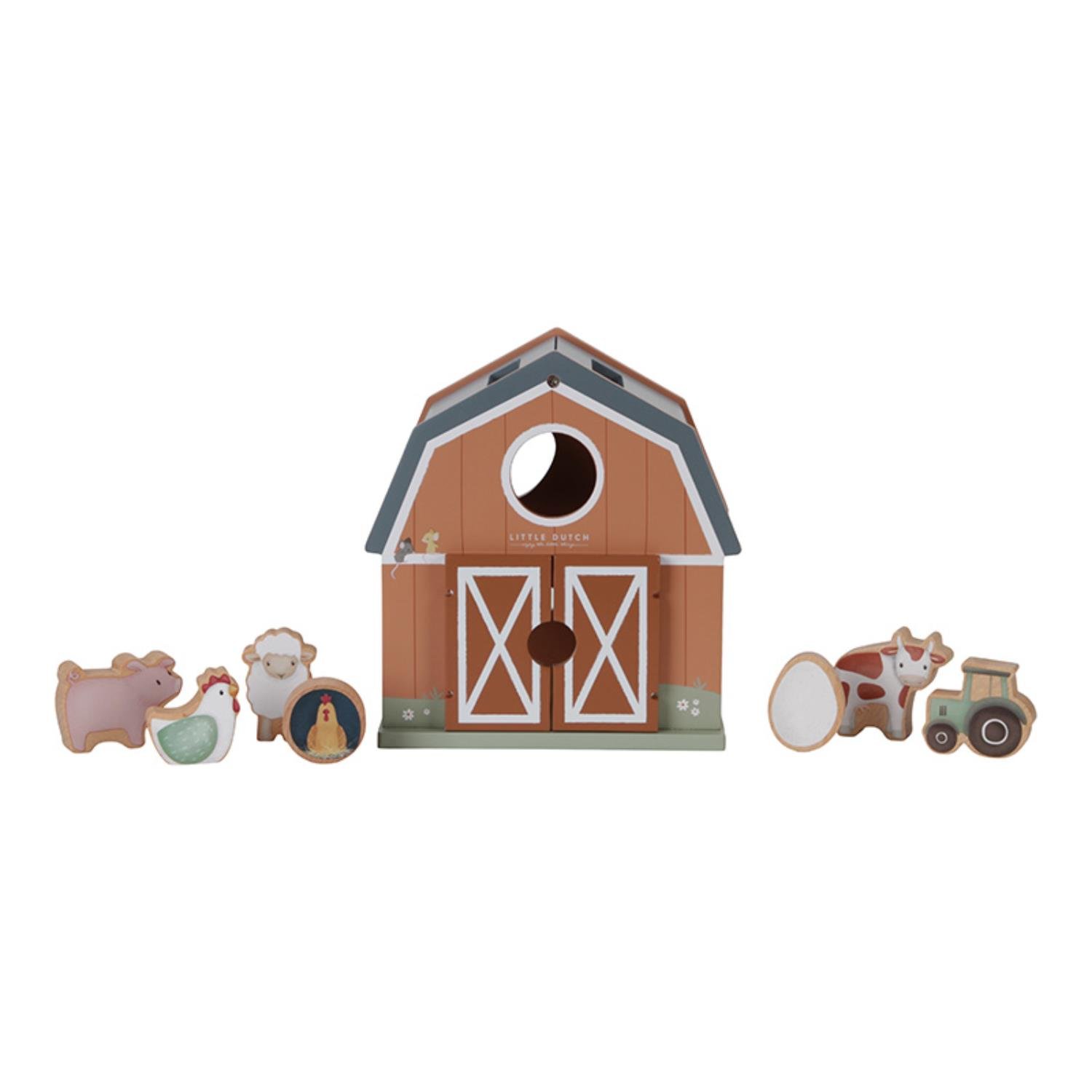 Boîte à formes en bois FSC MULTICOLORE Little Dutch