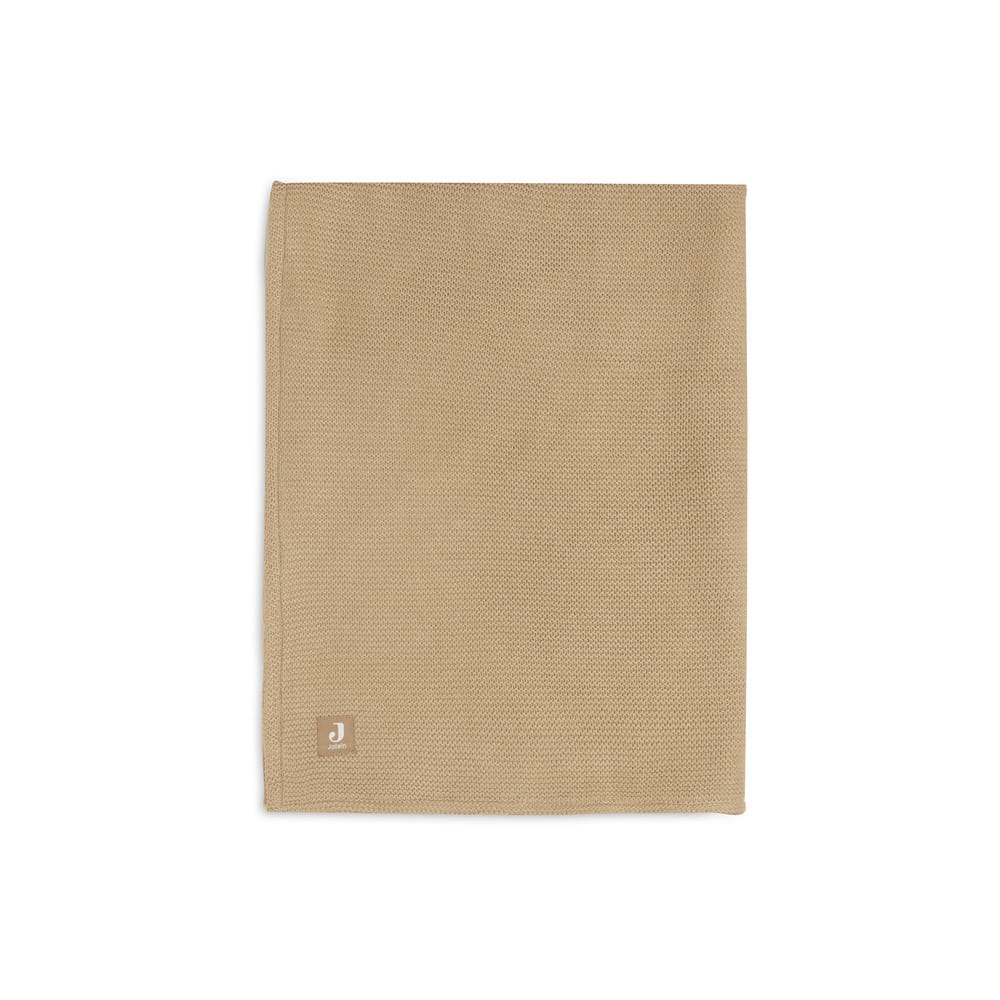 Couverture basic knit MARRON Jollein