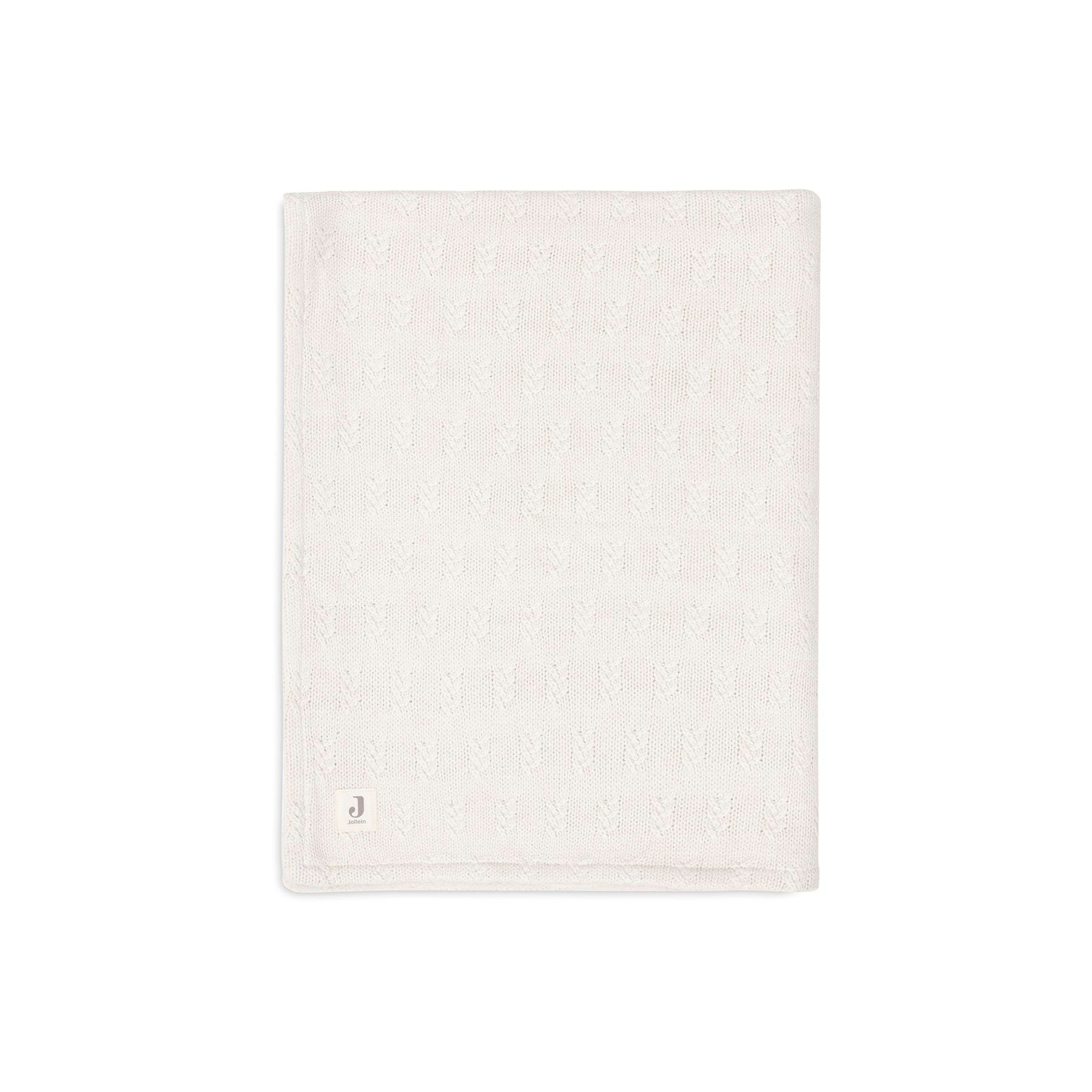 Couverture grain knit velvet BLANC Jollein