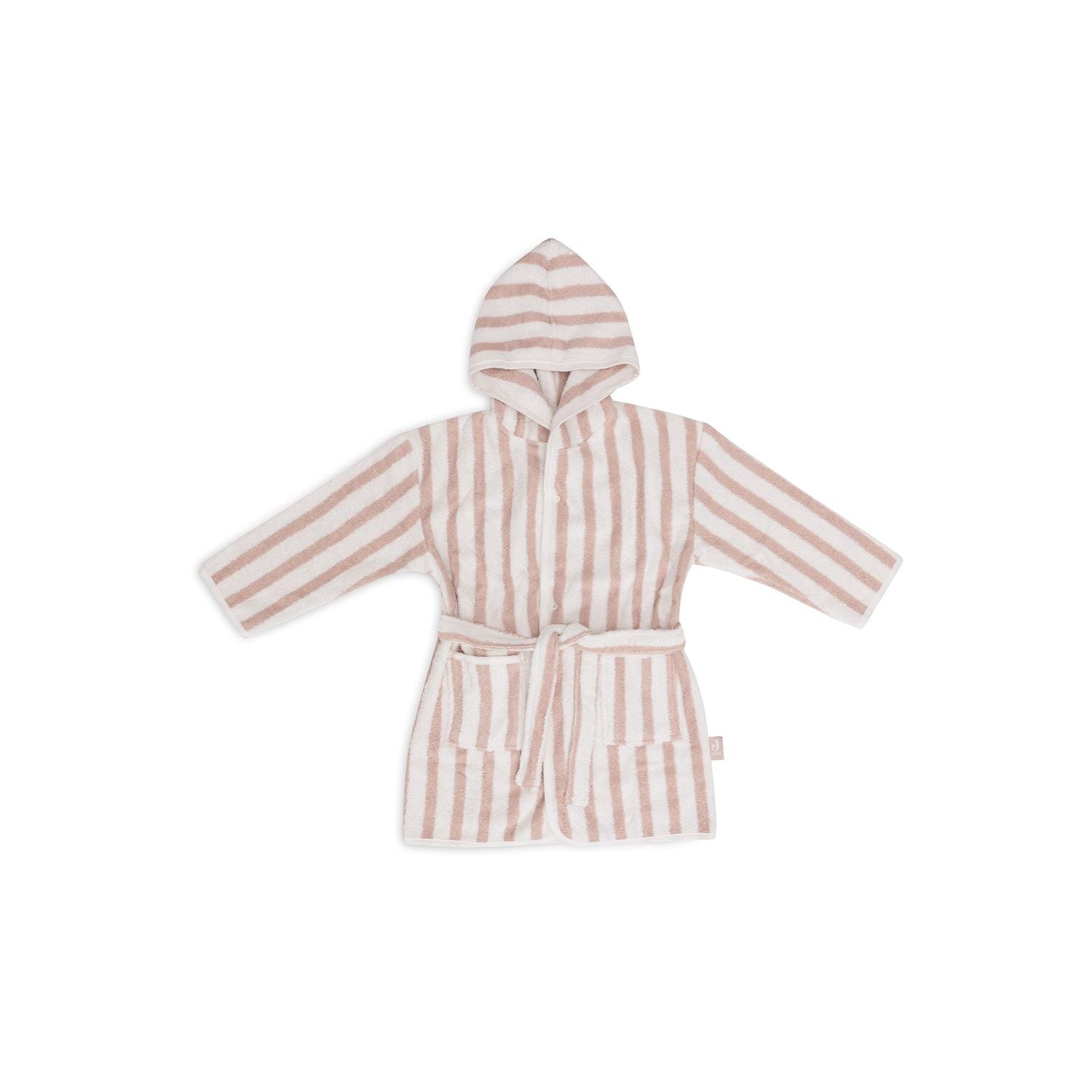 Peignoir Stripe Éponge  Gots ROSE Jollein