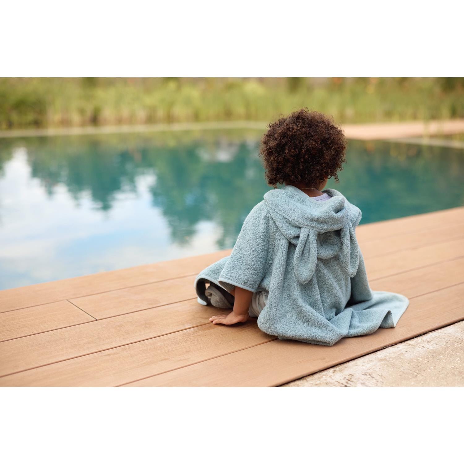 Poncho de bain Éponge VERT Jollein