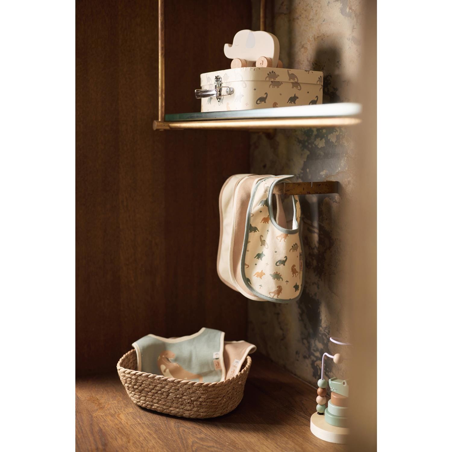 Bavoirs jersey imperméable Roarsome lot de 5 MULTICOLORE Jollein