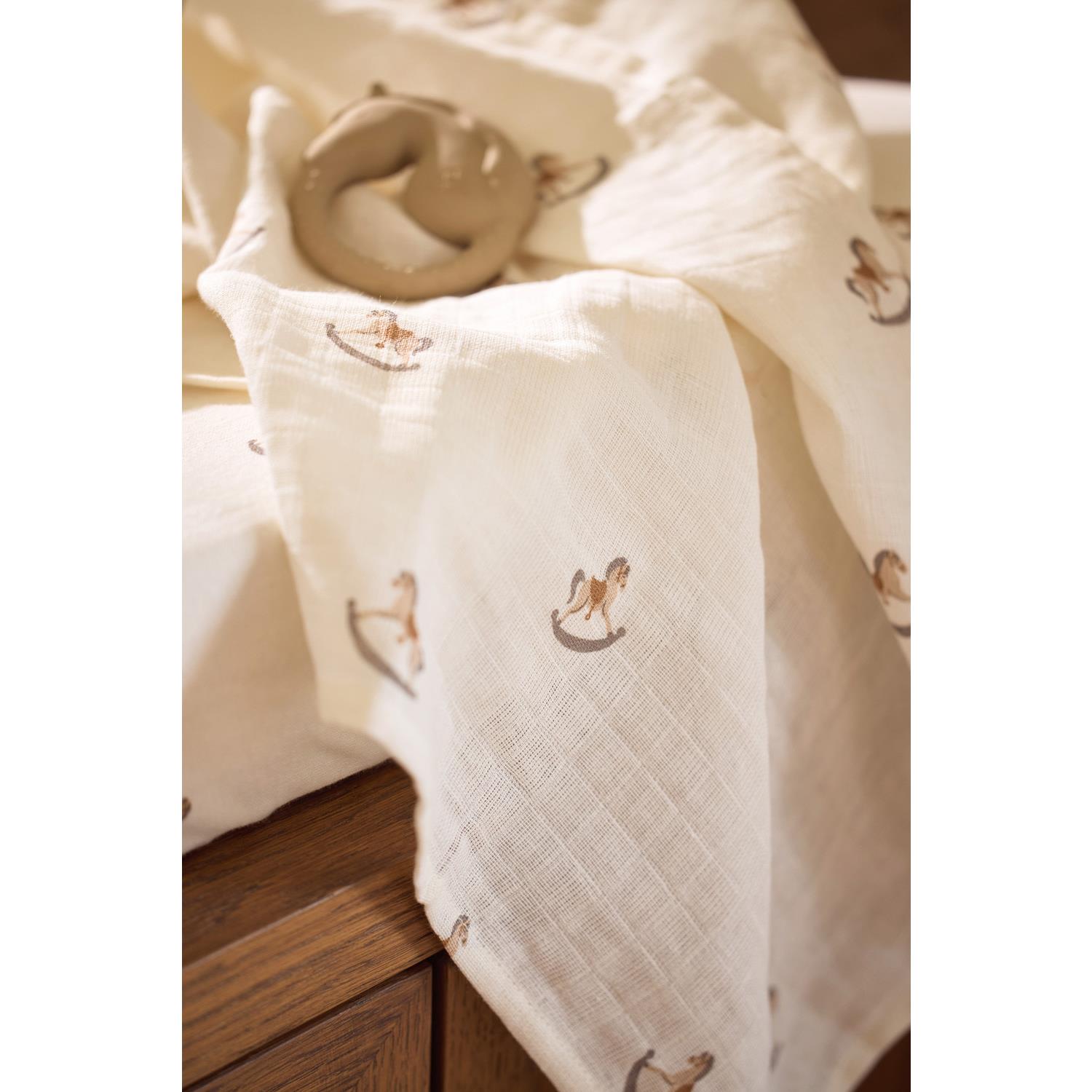 Lot de 2 Langes Gaze de Coton Nostalgic Ride  MULTICOLORE Jollein