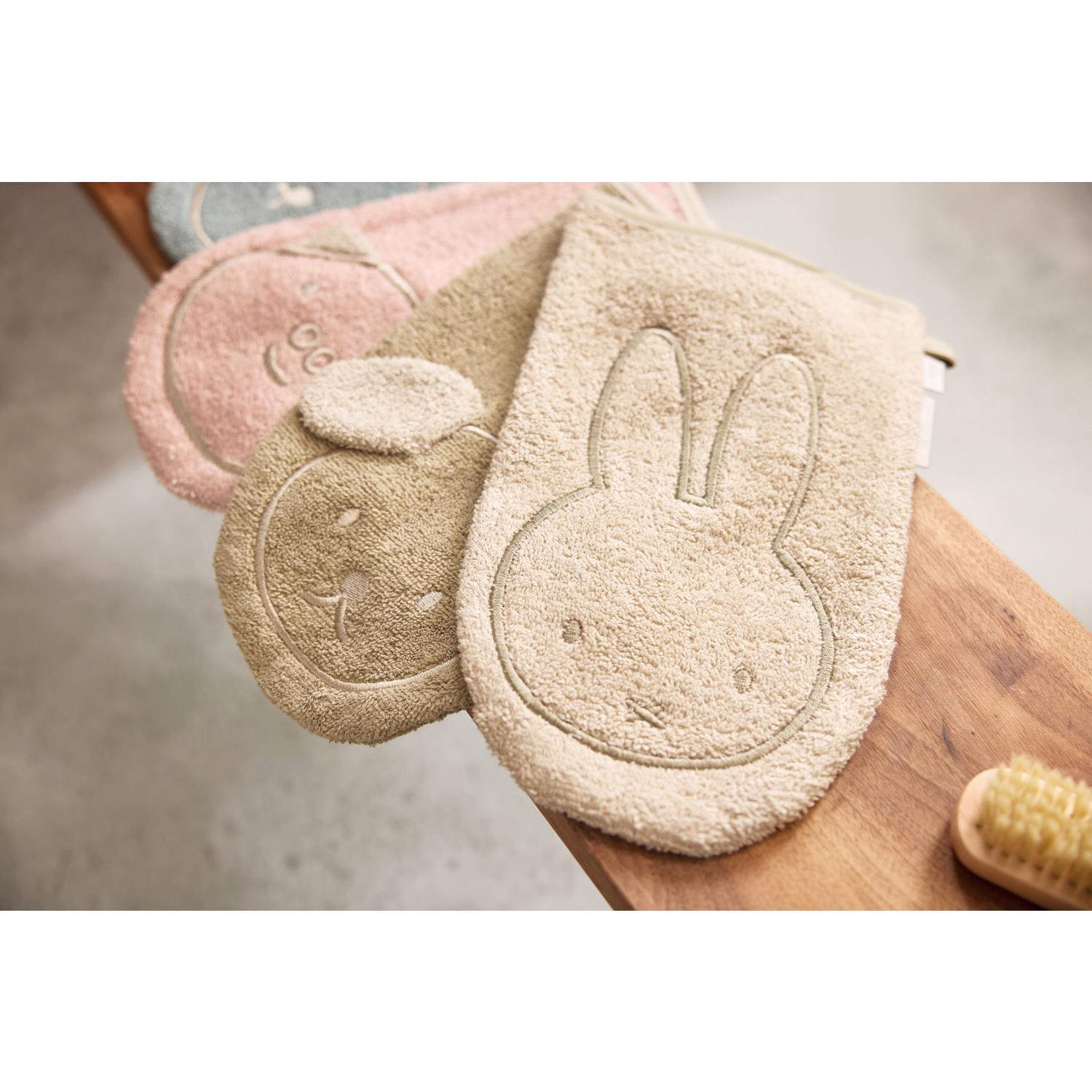 Gant de Toilette Éponge Miffy BEIGE Jollein