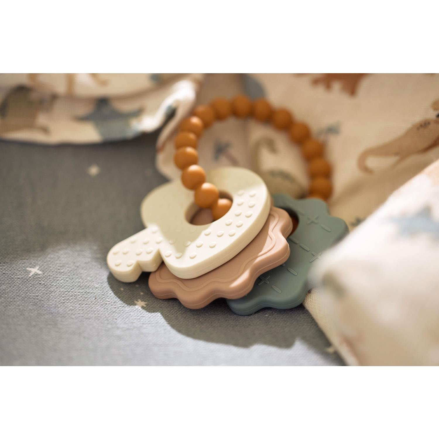 Anneau de dentition silicone Lovely Birds MULTICOLORE Jollein