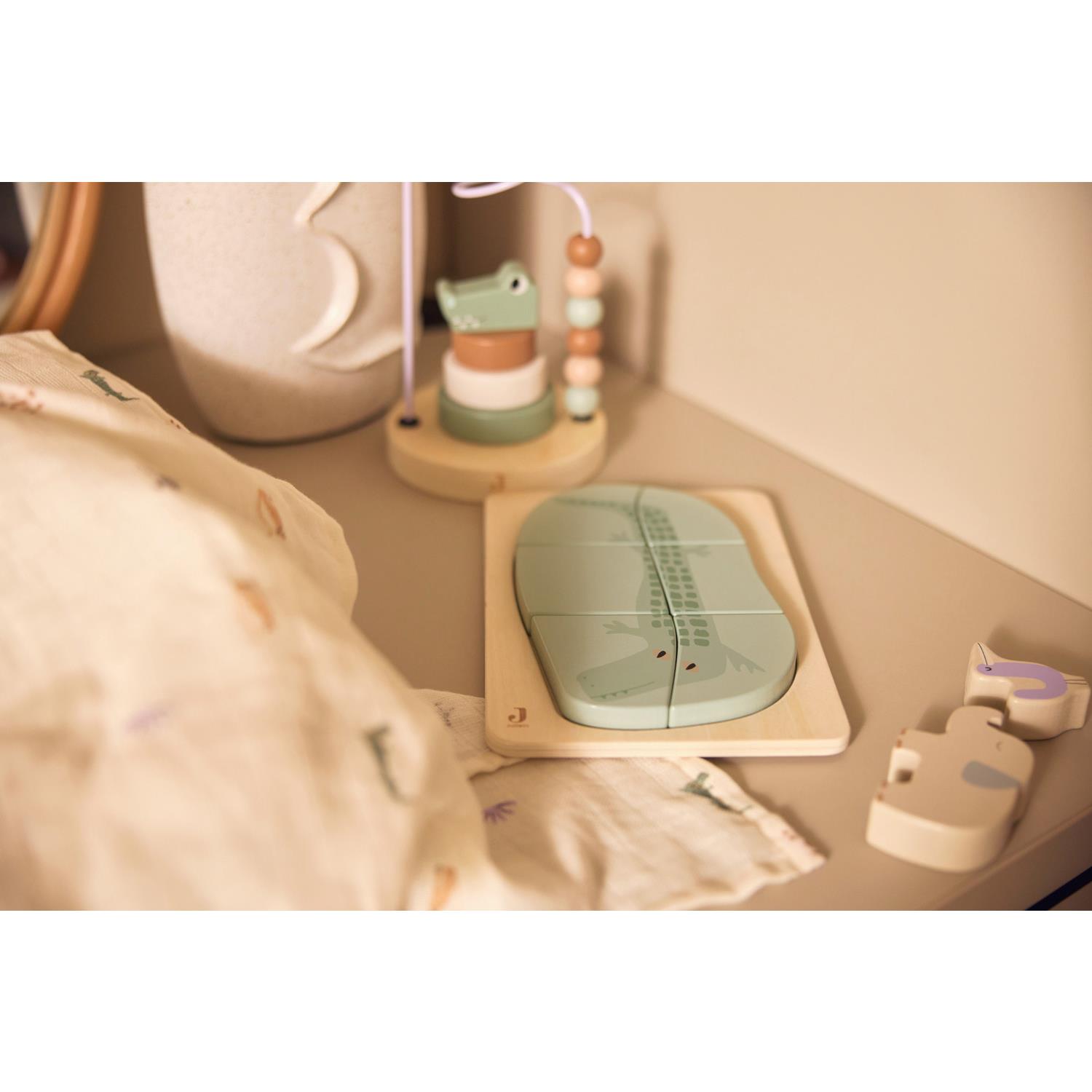 Puzzle en Bois Jungle Jambo Croco MULTICOLORE Jollein