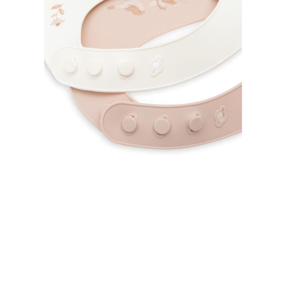 Lot de 2 Bavoirs Silicone Lovely Birds MULTICOLORE Jollein