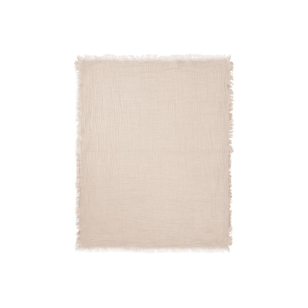 Couverture Berceau Fringe Stripe MARRON Jollein