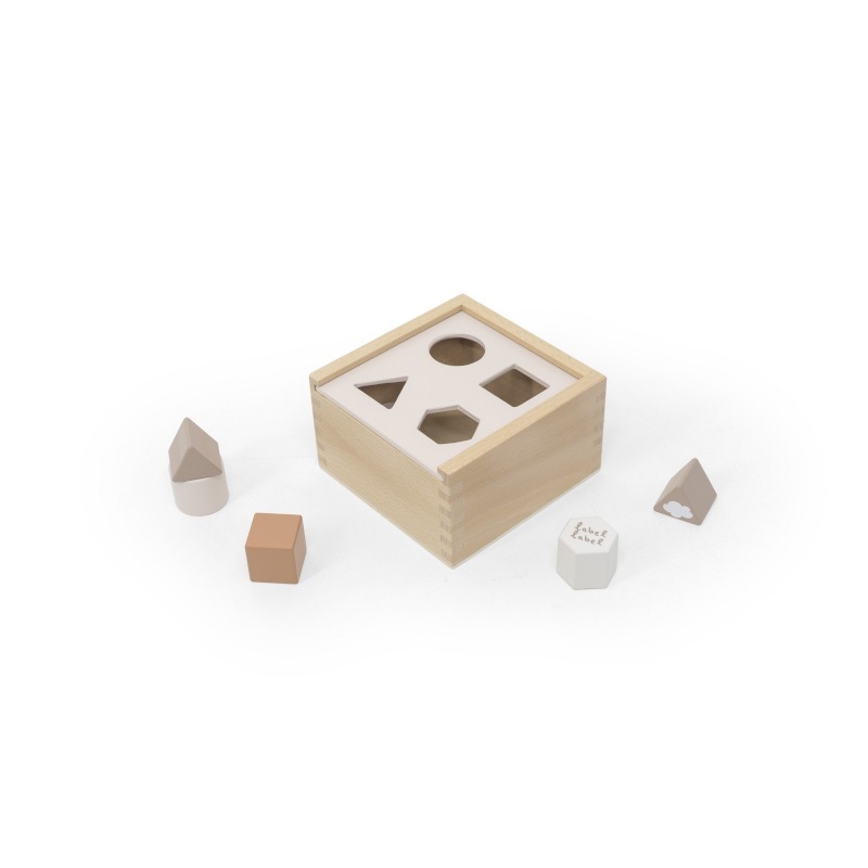 Boîte à formes en bois MARRON Label Label