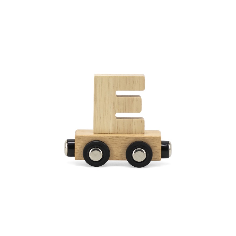 Lettre Train Naturel Lettre E MULTICOLORE Tryco