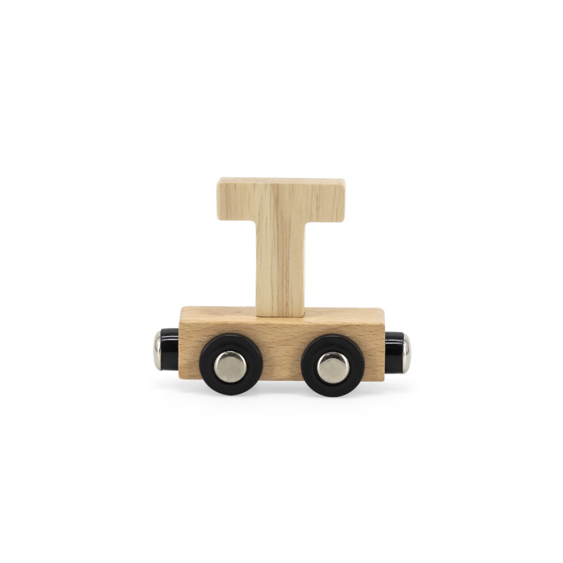 Lettre Train Naturel Lettre T MULTICOLORE Tryco