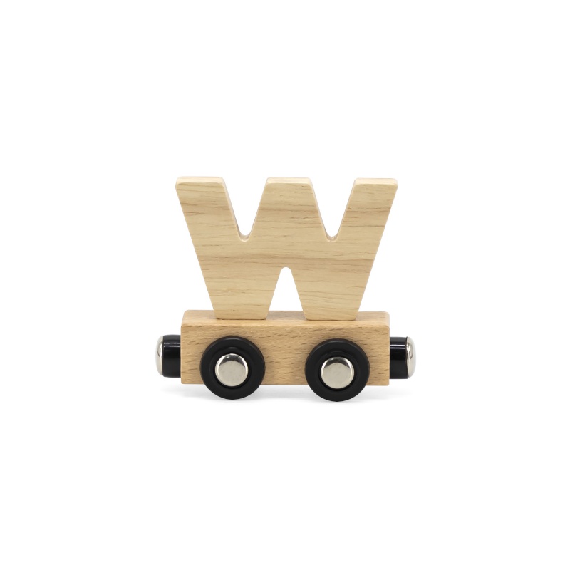 Lettre Train Naturel Lettre W MULTICOLORE Tryco