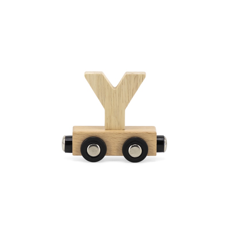 Lettre Train Naturel Lettre Y MULTICOLORE Tryco