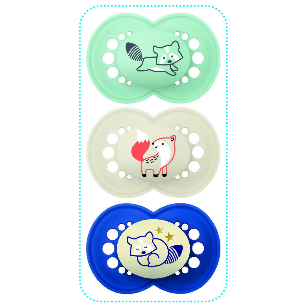 3 sucettes Original silicone MULTICOLORE MAM