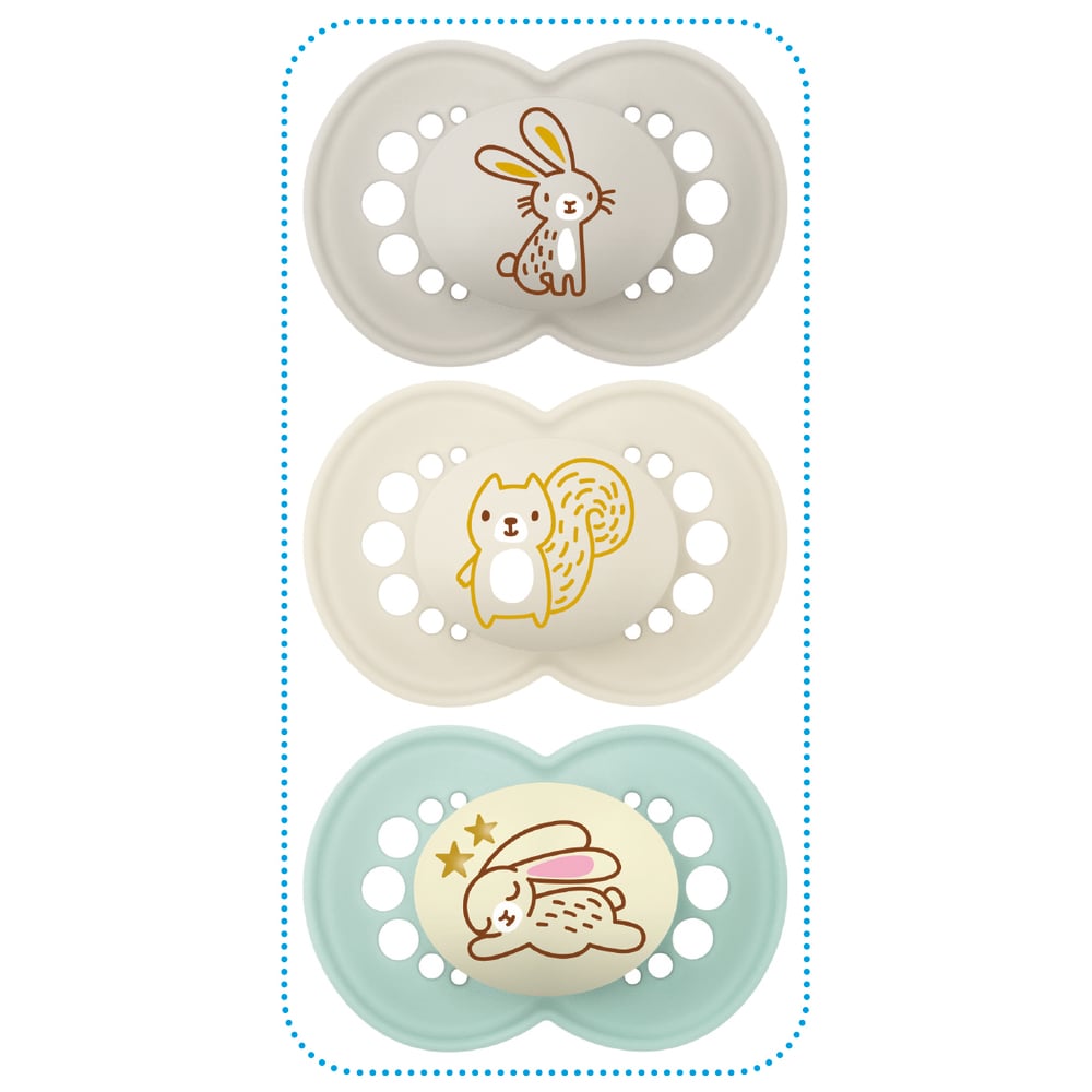 3 sucettes Original silicone MULTICOLORE MAM