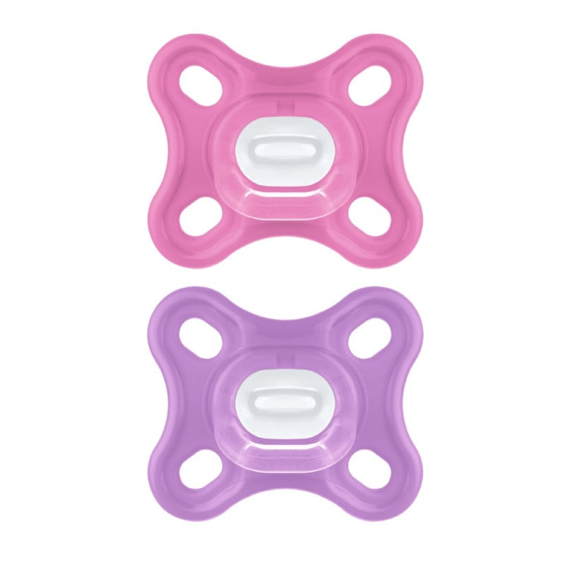 Sucette Comfort silicone et boîte stérilisation ROSE MAM