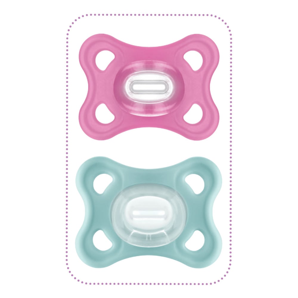 Sucette Comfort silicone et boîte stérilisation ROSE MAM
