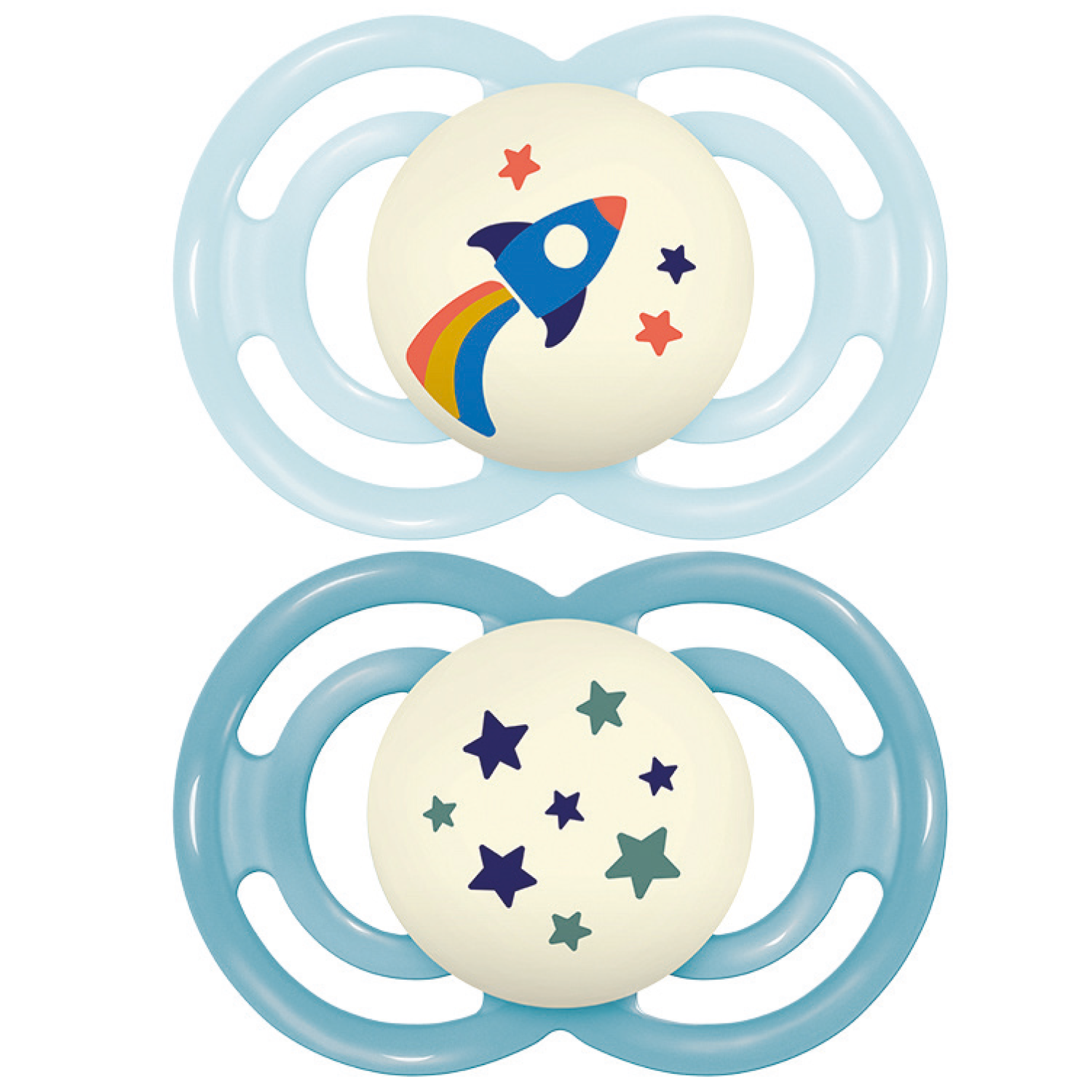 2 sucettes Perfect nuit MULTICOLORE MAM