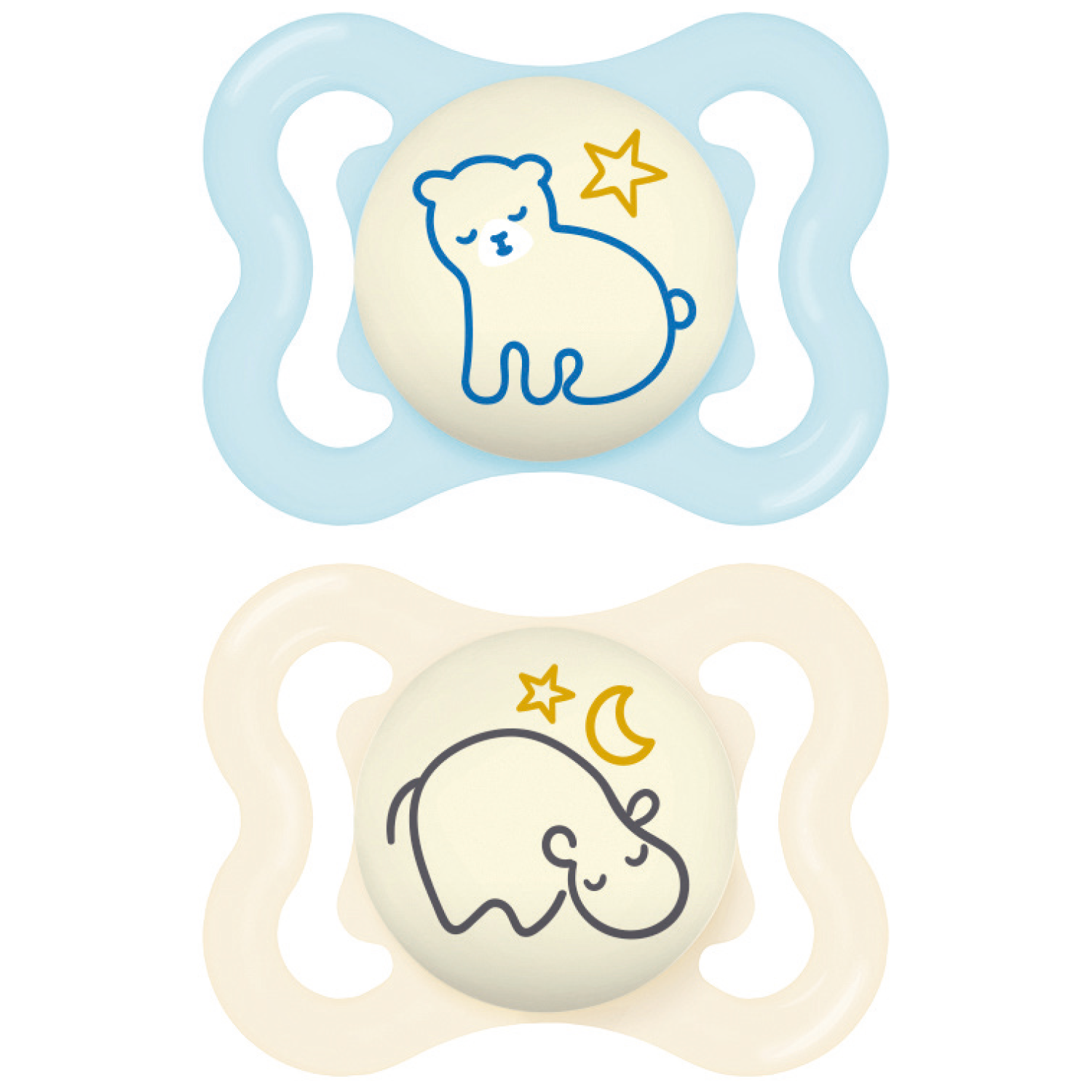 2 sucettes Supreme nuit MULTICOLORE MAM