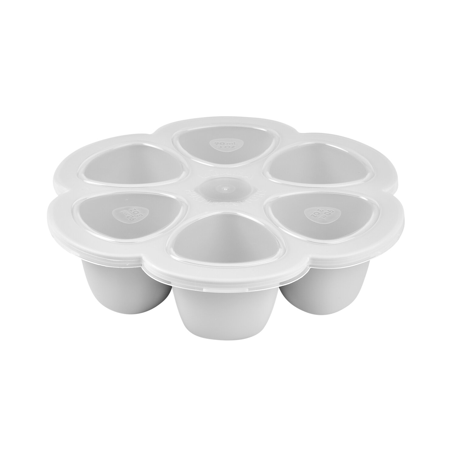 Moule multiportions silicone 6X90ml Gris clair
