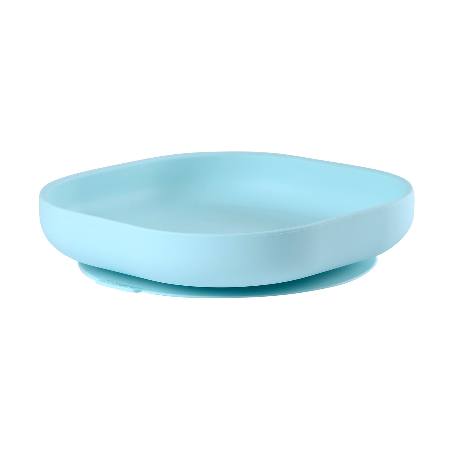 Assiette silicone ventouse Bleu clair