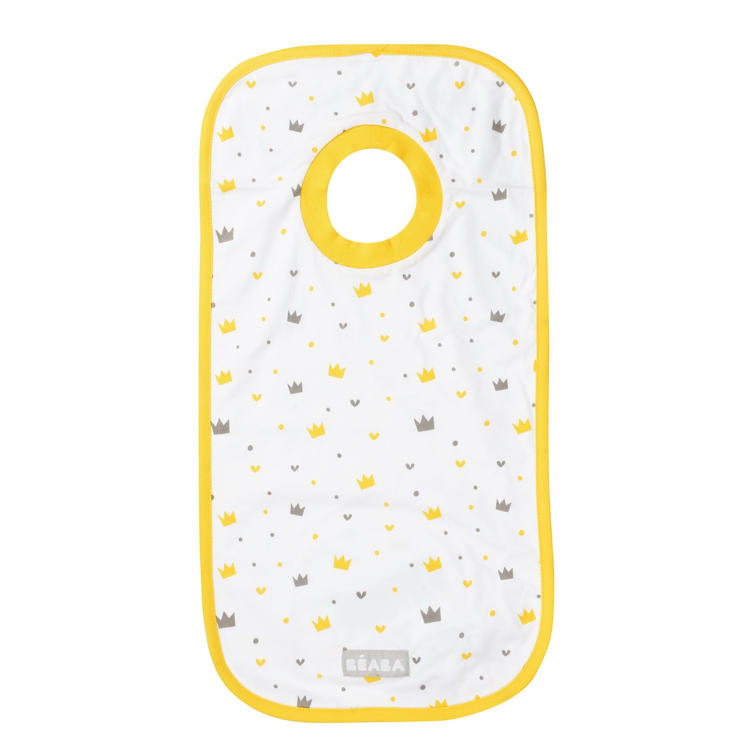 Bavoir en coton Couronnes