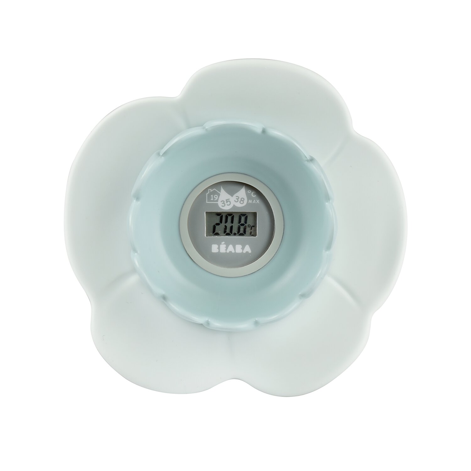 Thermomètre de bain Lotus Bleu vert