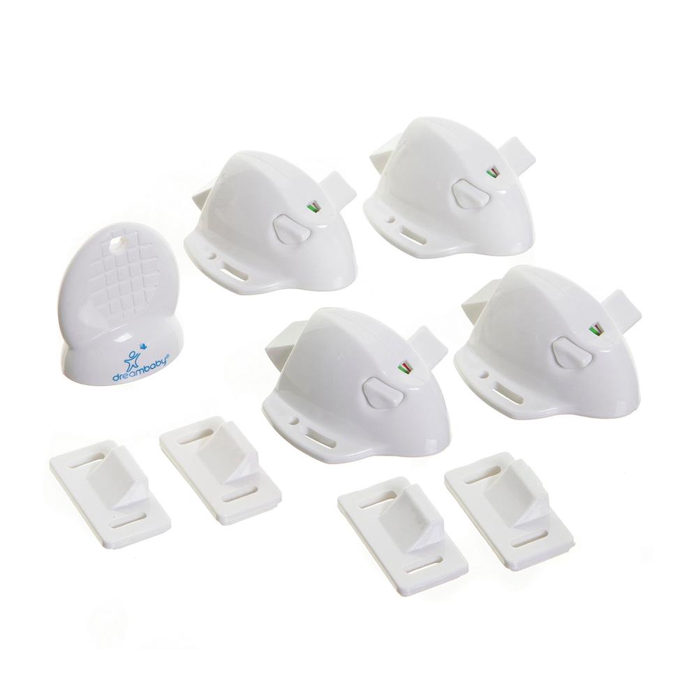 Mag lock® adhésif - 2 verrous + 1 clé BLANC Dreambaby